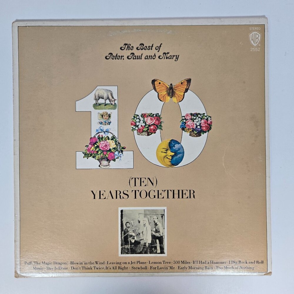 Peter Paul And Mary The Best Of Ten Years Together Vinyl Record Folk